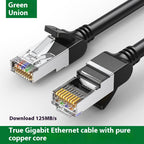 Green Network Cable Household Gigabit Super Six