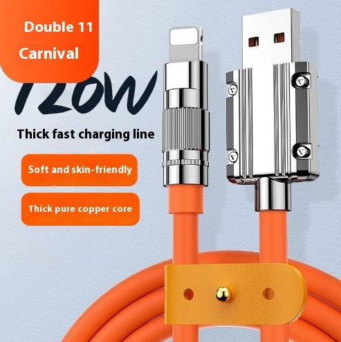 Super Fast Charge Zinc Alloy Mobile Phone Data Cable
