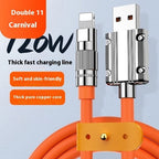Super Fast Charge Zinc Alloy Mobile Phone Data Cable