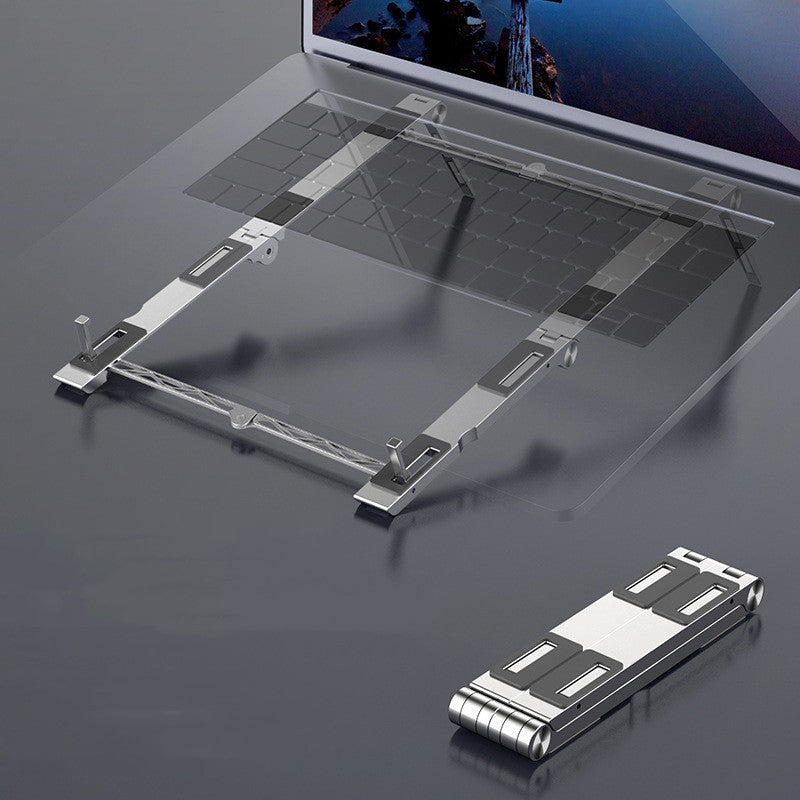 Aluminum Foldable Mobile Phone Holder Notebook Computer Adjustable Base
