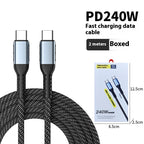 PD Fast Charge 240W Data Cable Weaving