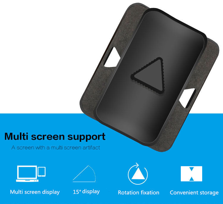 Creative dual screen display connection clip