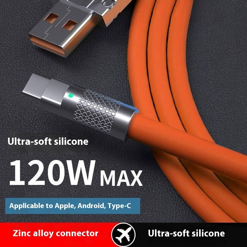 Super Fast Charge Zinc Alloy Mobile Phone Data Cable