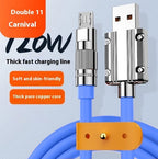 Super Fast Charge Zinc Alloy Mobile Phone Data Cable