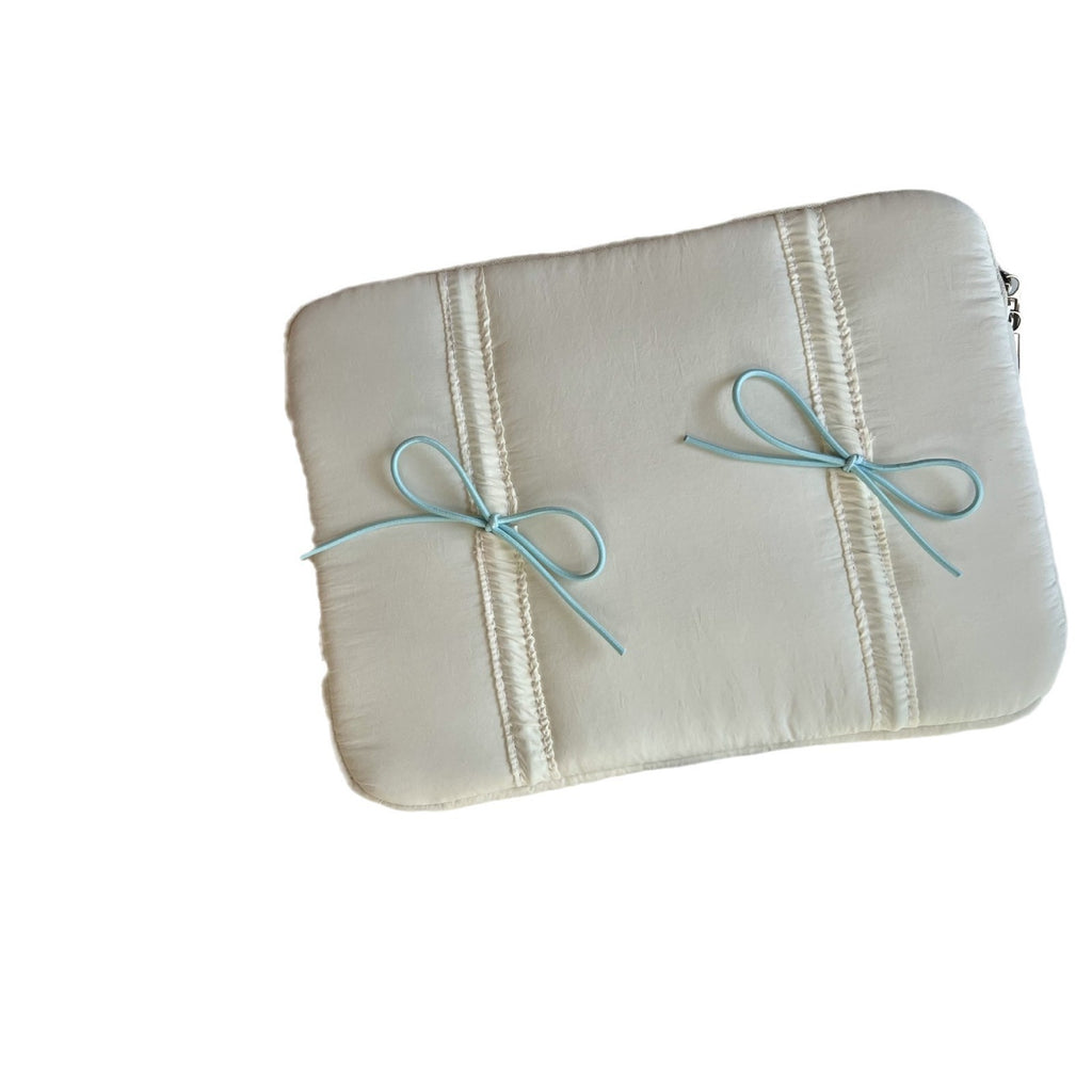 Tablet PC Bag Elastic Lace Bow Laptop Sleeve